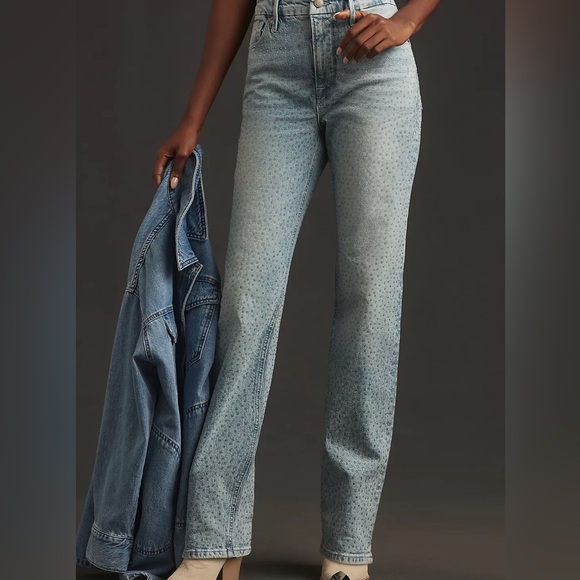 Good American Gem Good Icon High-Rise Straight-Leg Jeans - Orig $249 - NWT - Picture 3 of 10